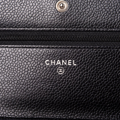 Chanel Caviar Quilted Wallet On Chain WOC Black 8 of 12