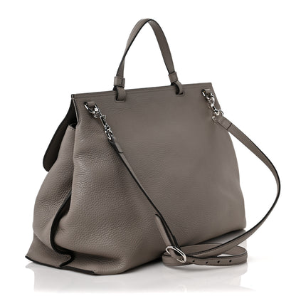 Gucci Cellarius Calfskin Large Bamboo Daily Top Handle Bag Storm Grey 3 of 9