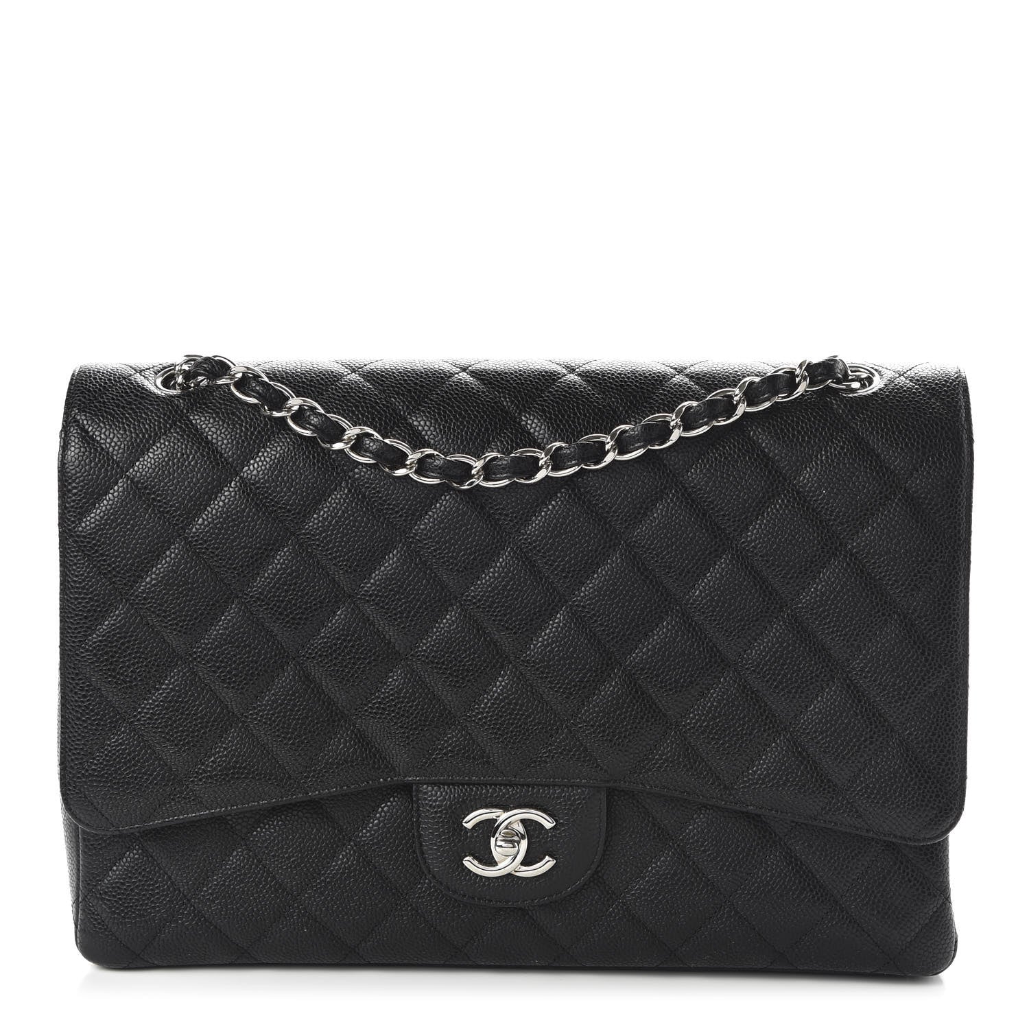 Chanel Caviar Quilted Maxi Single Flap Black 1 of 10
