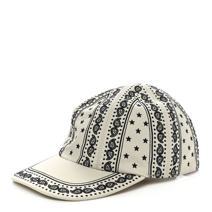 Hermes Technical Gabardine Serena Bandana Cap 57 Ecume 1 of 8