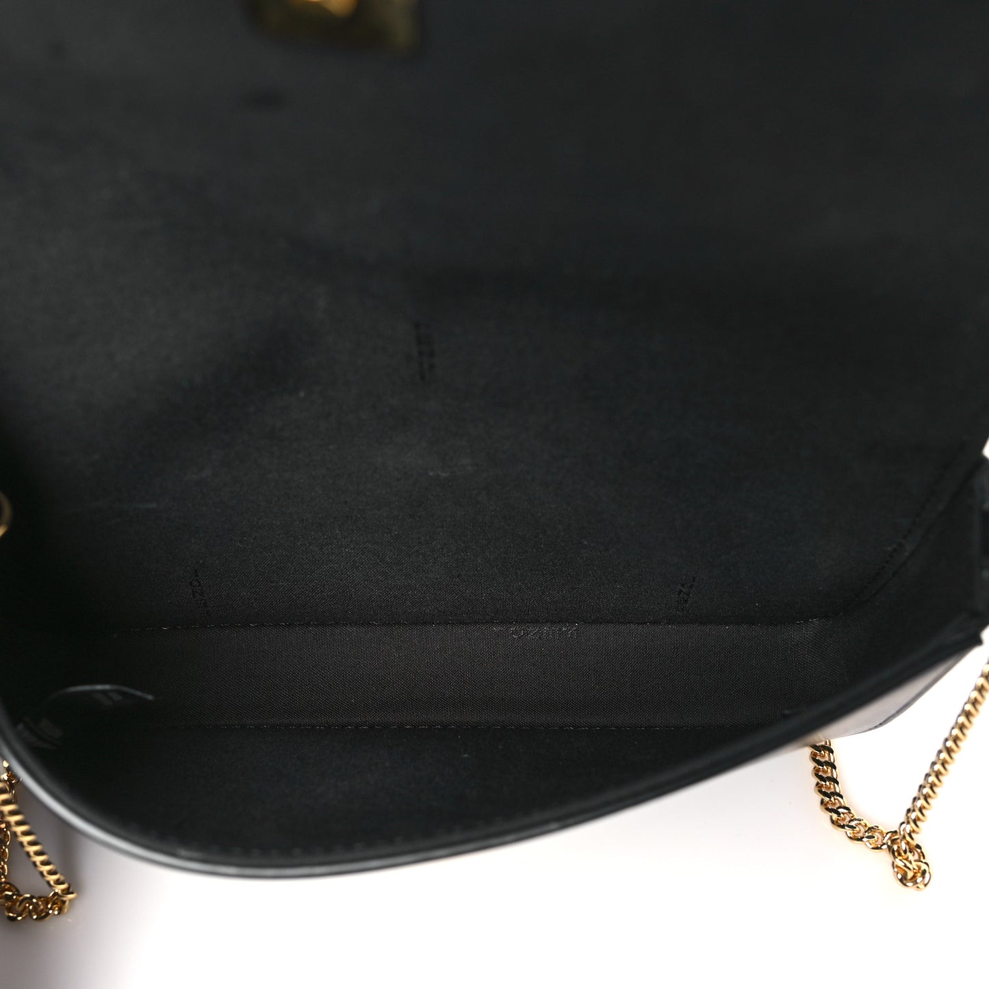 Vitello Grace Matte Fendigraphy Wallet On Chain Black