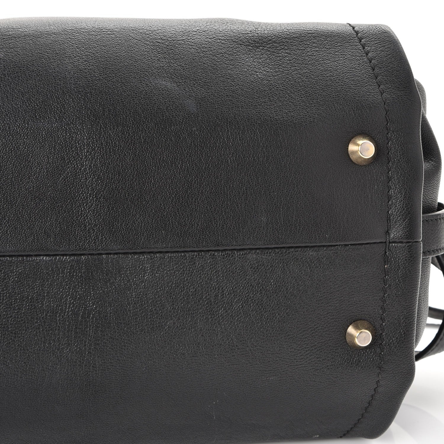 Lanvin Goatskin Trilogy Bowling Bag Black 13 of 16