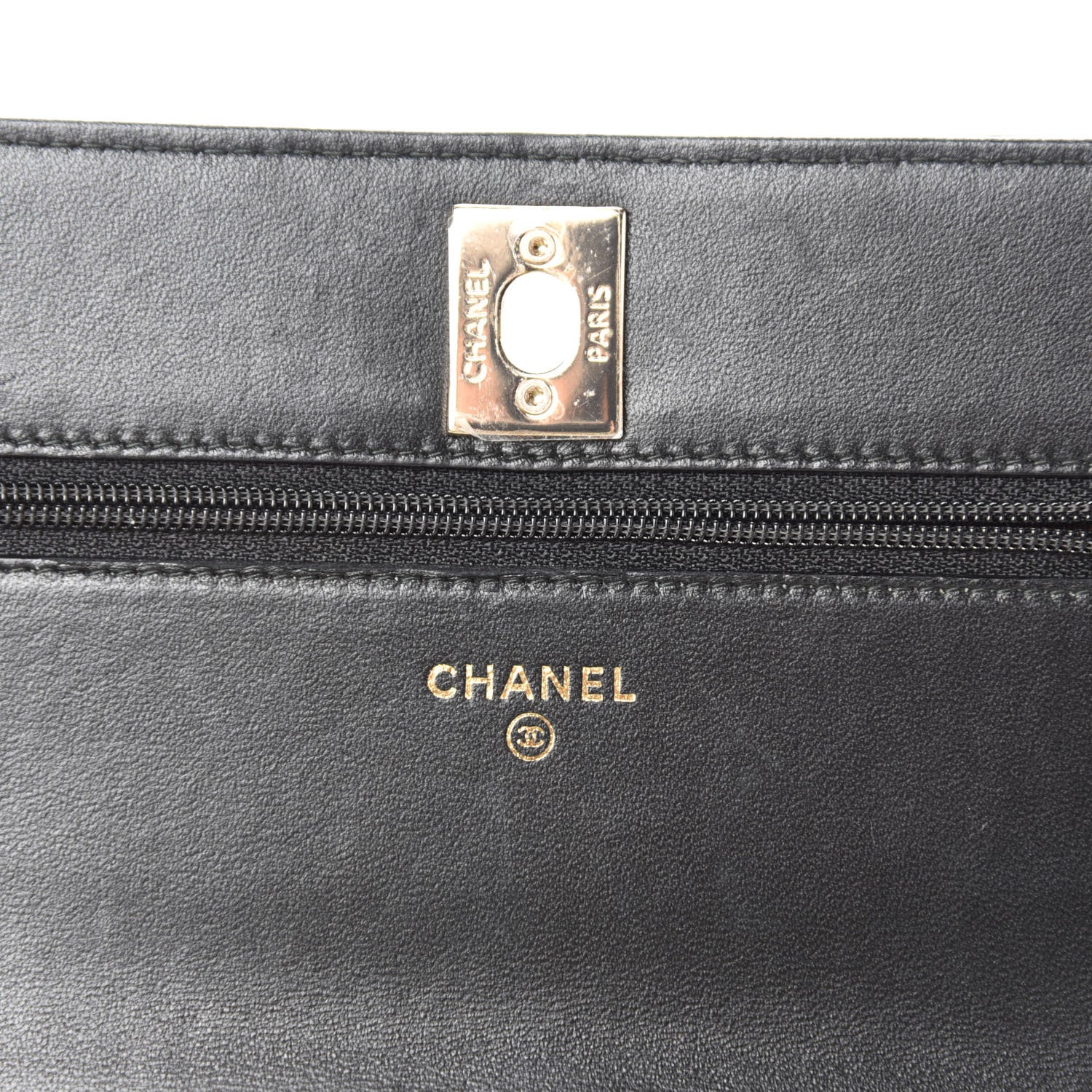 Chanel Lambskin Quilted Trendy CC Wallet On Chain WOC Black 11 of 14