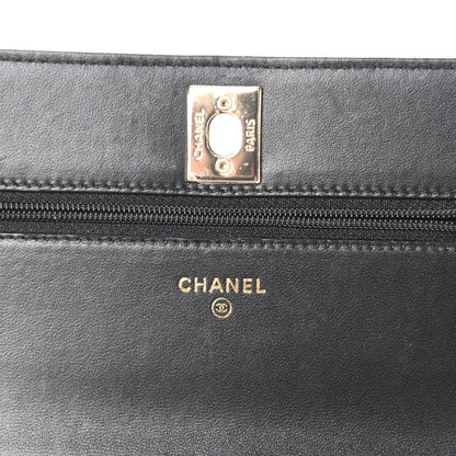 Chanel Lambskin Quilted Trendy CC Wallet On Chain WOC Black 11 of 14