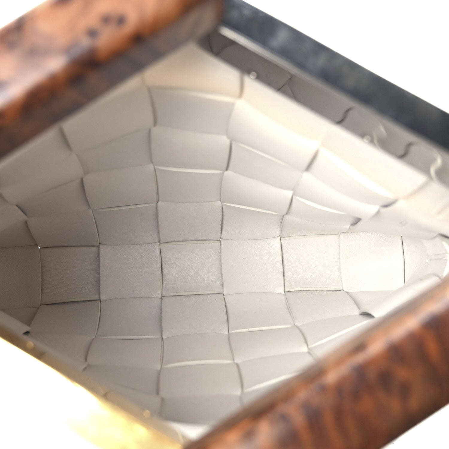 Bottega Veneta Nappa Intrecciato The Snap Clutch White 5 of 9