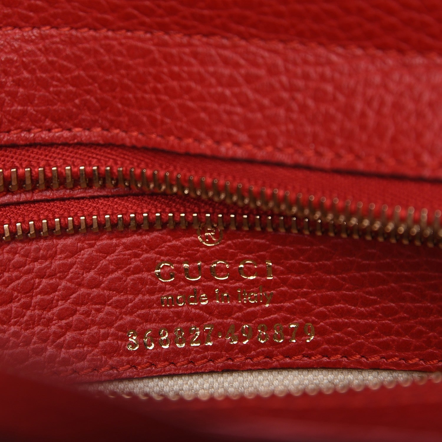 Gucci Dollar Calfskin MIni Swing Top Handle Bag Tabasco 7 of 7