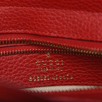 Gucci Dollar Calfskin MIni Swing Top Handle Bag Tabasco 7 of 7