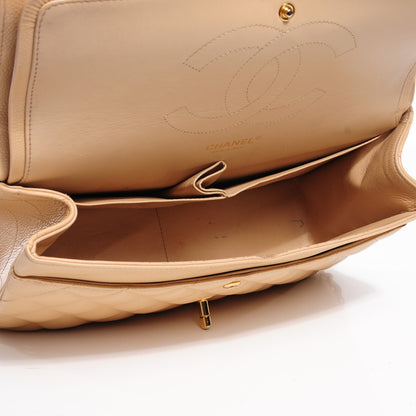 Chanel Caviar Quilted Jumbo Double Flap Beige Clair 8 of 8