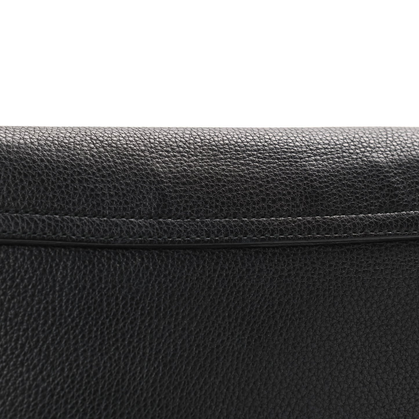 Pebbled Calfskin Medium Soho Flap Crossbody Black