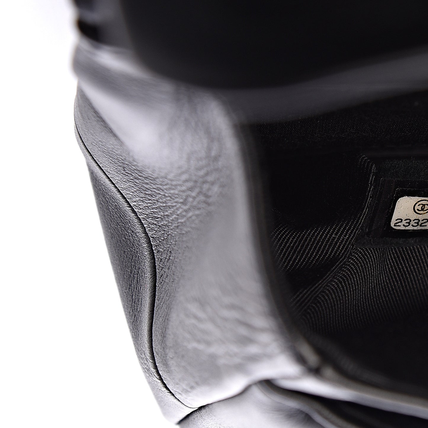 Calfskin Medium Classic Pure Double Flap Black
