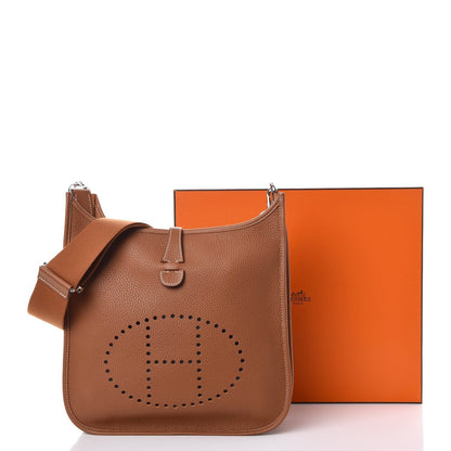 Hermes Taurillon Clemence Evelyne III PM Gold 8 of 8