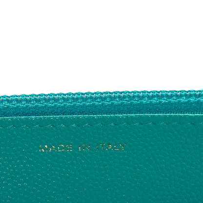 Chanel Caviar Quilted Wallet On Chain WOC Turquoise 7 of 8