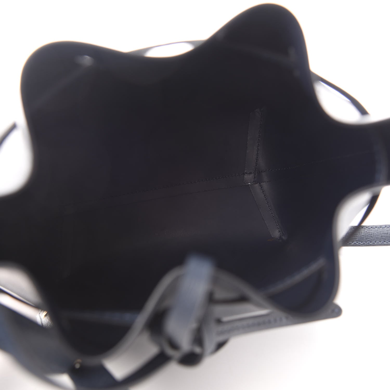 Mansur Gavriel Saffiano Mini Bucket Bag Blu 5 of 8