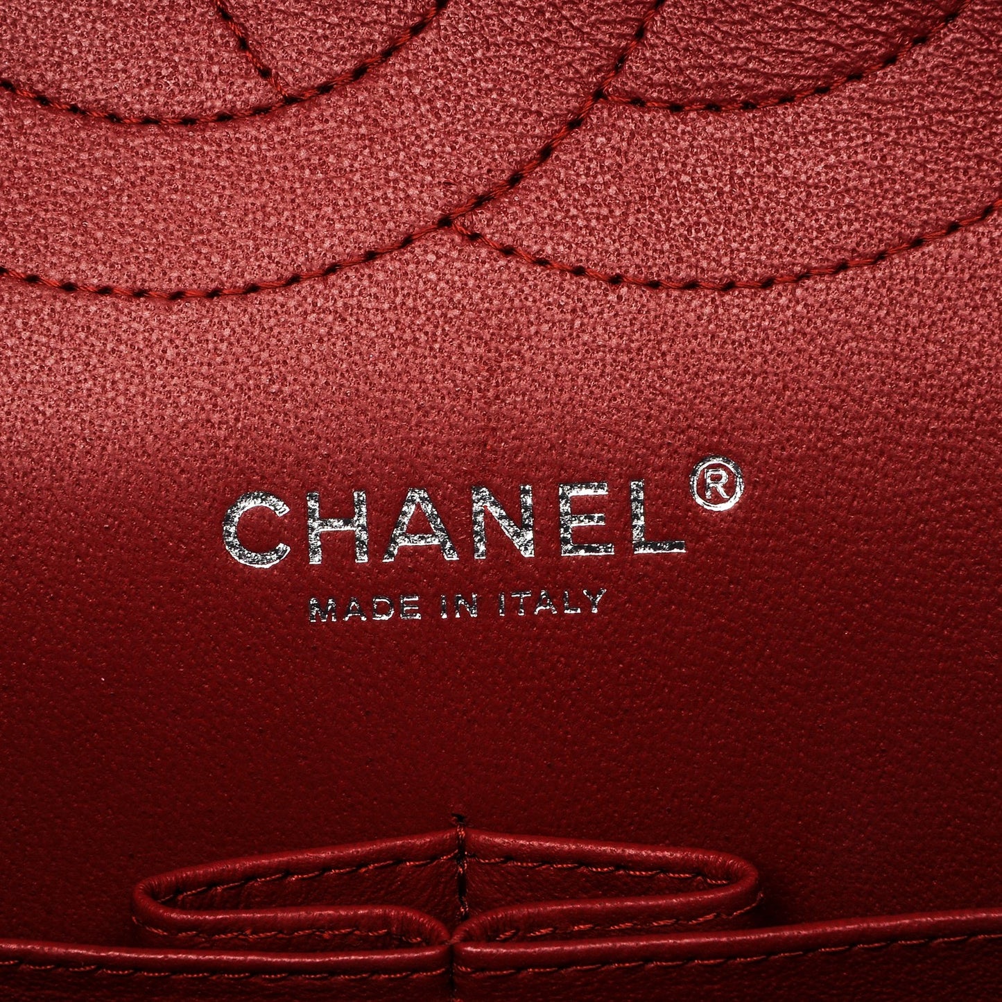 Caviar Quilted Jumbo Double Flap Red