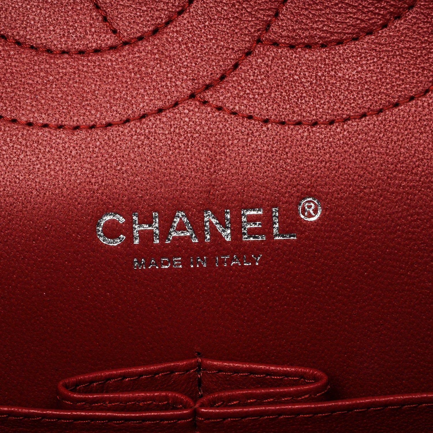 Chanel Caviar Quilted Jumbo Double Flap Red 6 of 9