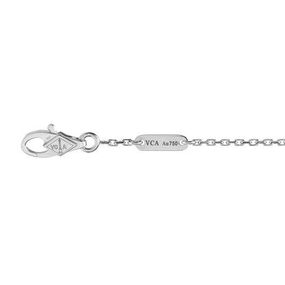 Van Cleef & Arpels 18K White Gold Diamond Sweet Alhambra Bracelet 3 of 3