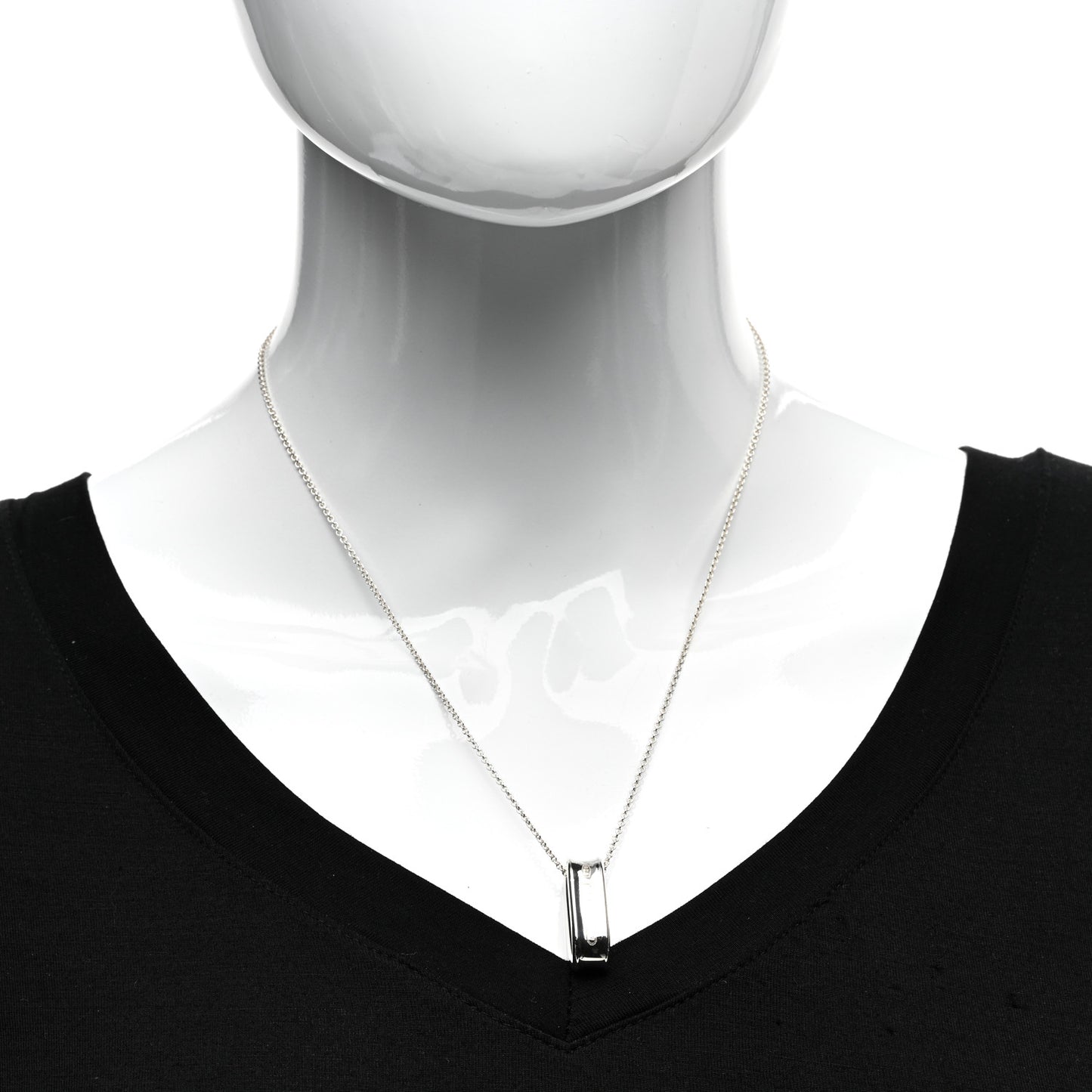 Sterling Silver 1837 Oval Loop Pendant Necklace