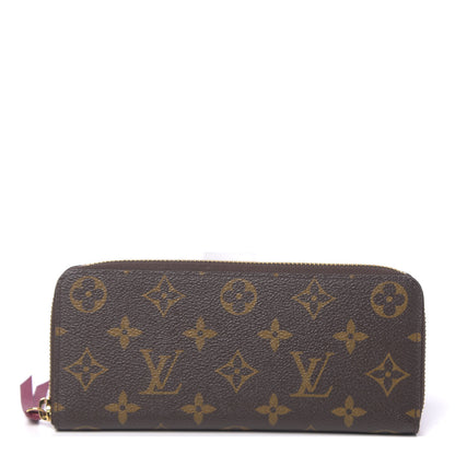 Louis Vuitton Monogram Clemence Wallet Fuchsia 1 of 10