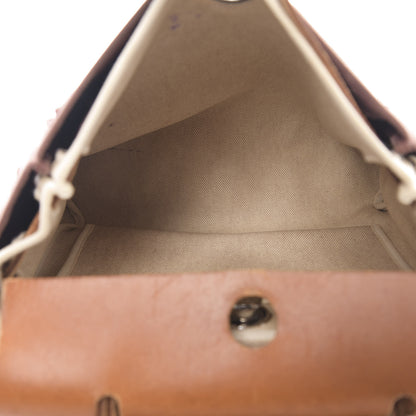 Hermes Toile Vache Calfskin Herbag 30 PM Natural 5 of 21