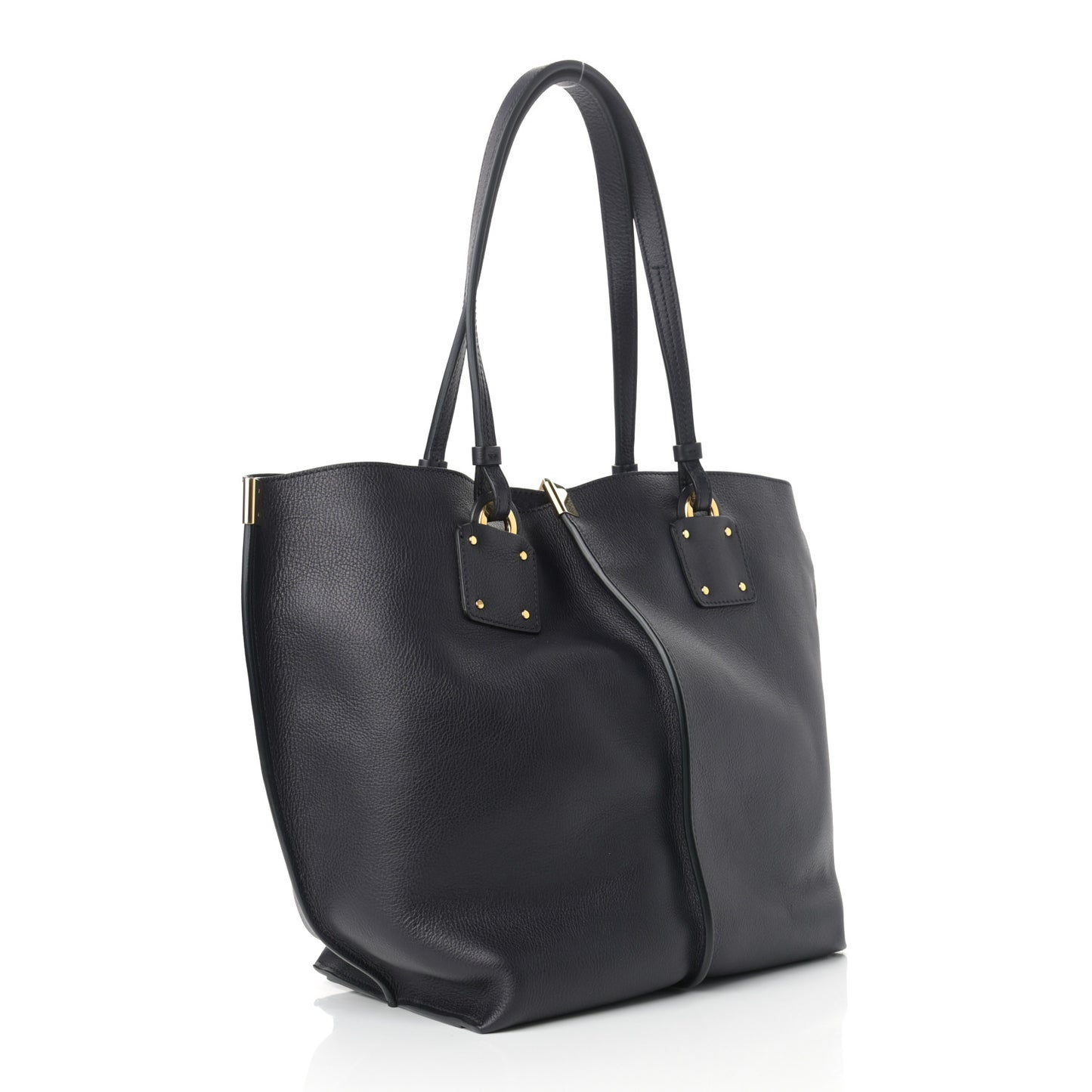 Smooth Calfskin Medium Vick Tote Full Blue