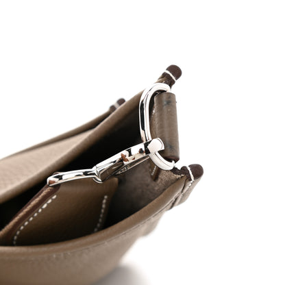 Hermes Taurillon Clemence Evelyne III PM Etoupe 11 of 12