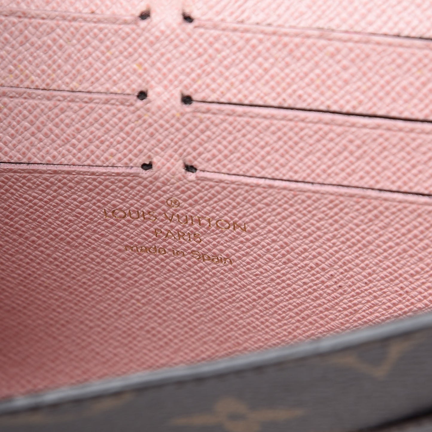 Monogram Jeanne Wallet Rose Ballerine