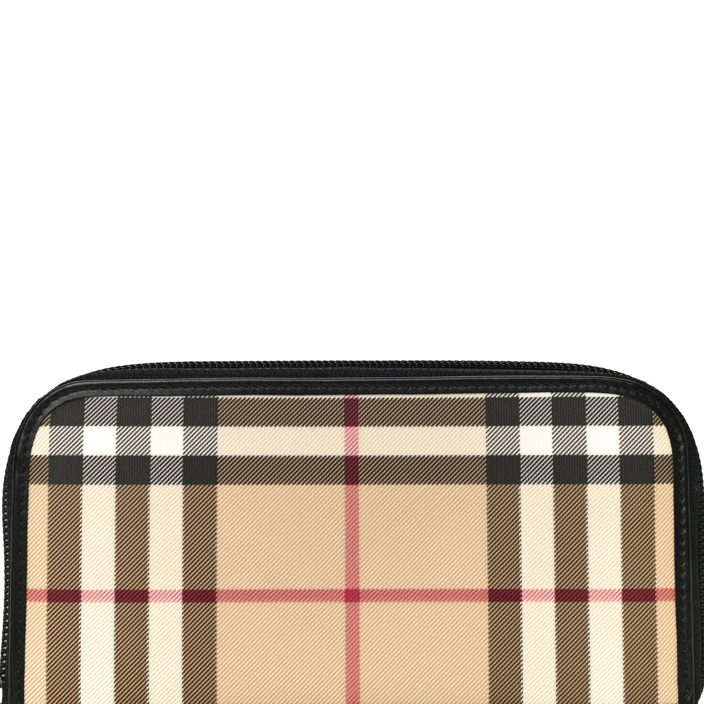 House Check Large Ziggy Zip Around Wallet Black