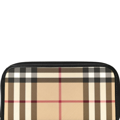 Burberry House Check Large Ziggy Zip Around Wallet Black 7 of 9
