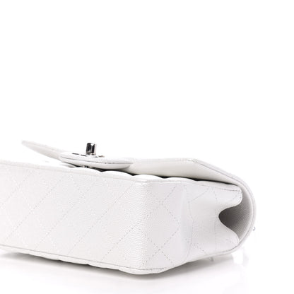 Chanel Iridescent Caviar Quilted Mini Top Handle Rectangular Flap White 9 of 11