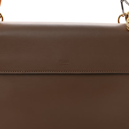 Fendi Vitello Century F is Fendi Bi-Color FF 1974 Embossed Kan I Shoulder Bag Maya Black 7 of 10