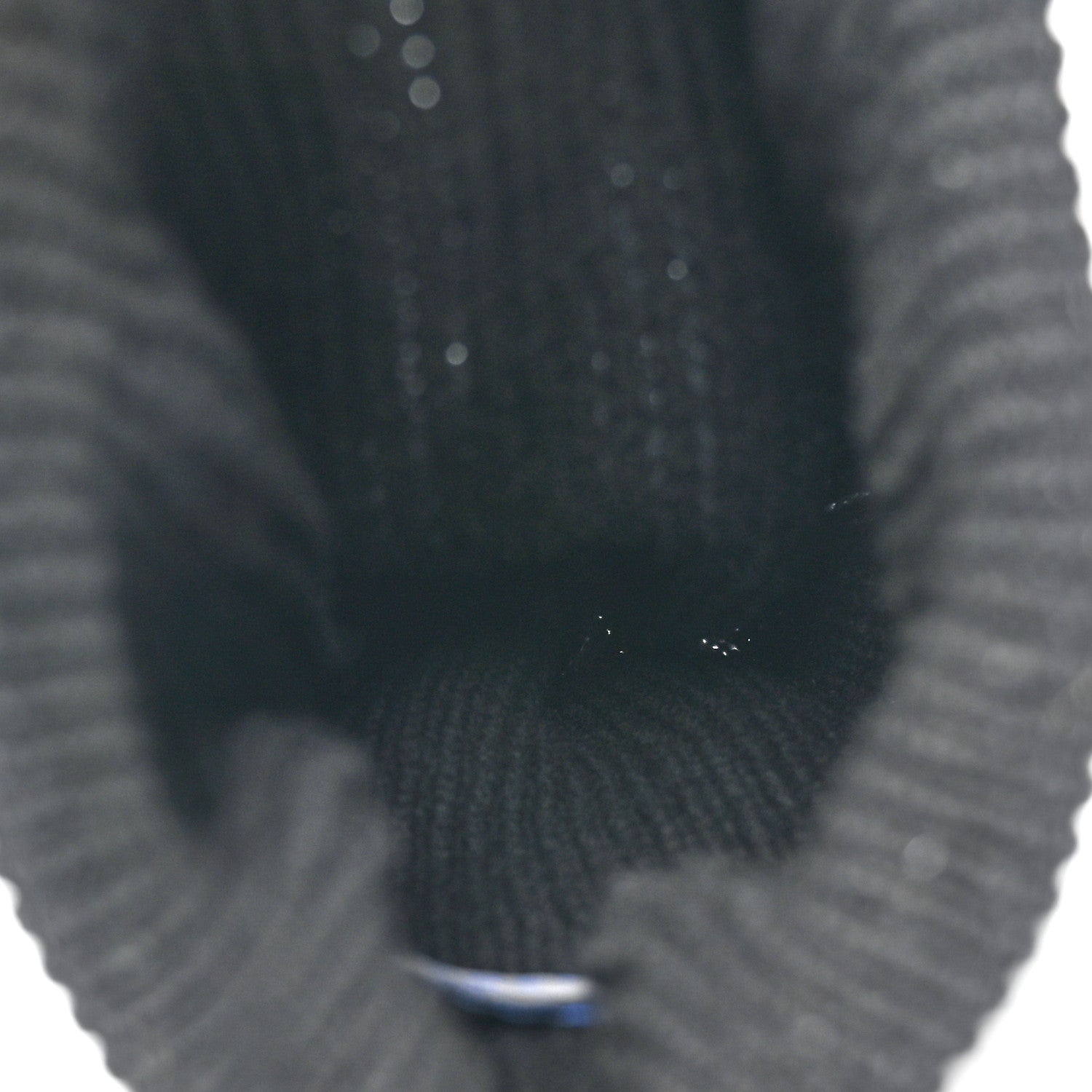 Chanel Cashmere Sequin Logo Beanie Hat Black Gold 4 of 5