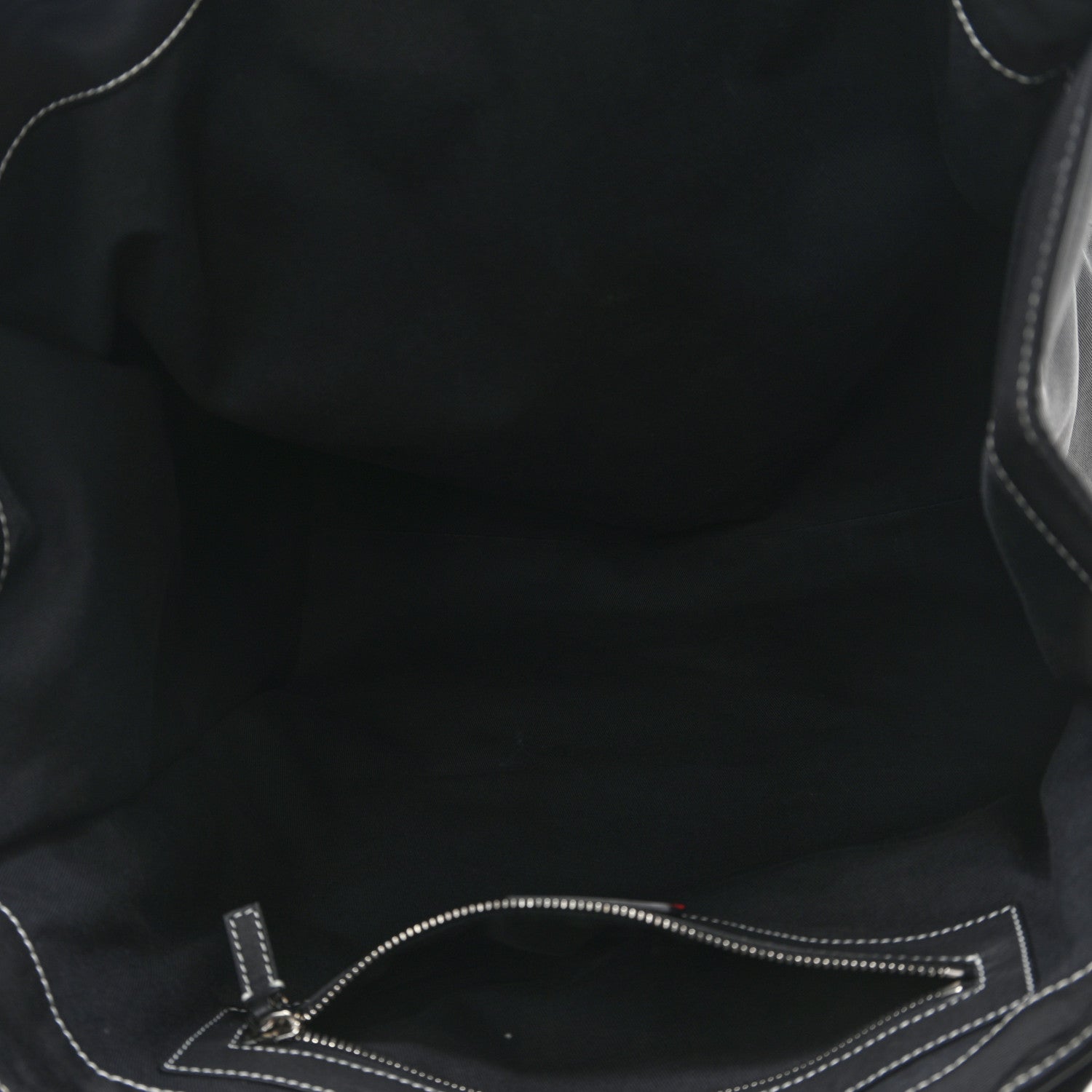 Valentino Garavani Canvas Calfskin Rockstud Large Tote  Black 5 of 10