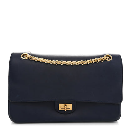 Chanel Calfskin Nude 2.55 Medals Reissue 225 Flap Navy 1 of 12