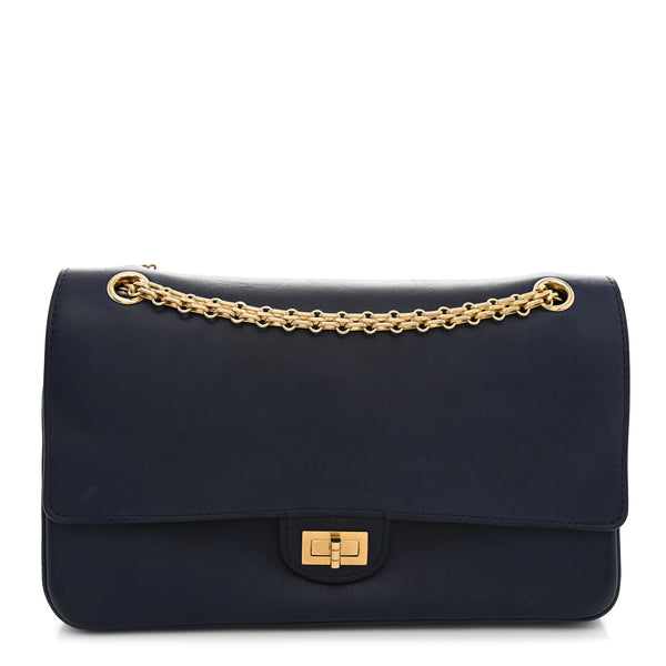 Chanel Calfskin Nude 2.55 Medals Reissue 225 Flap Navy 1924518