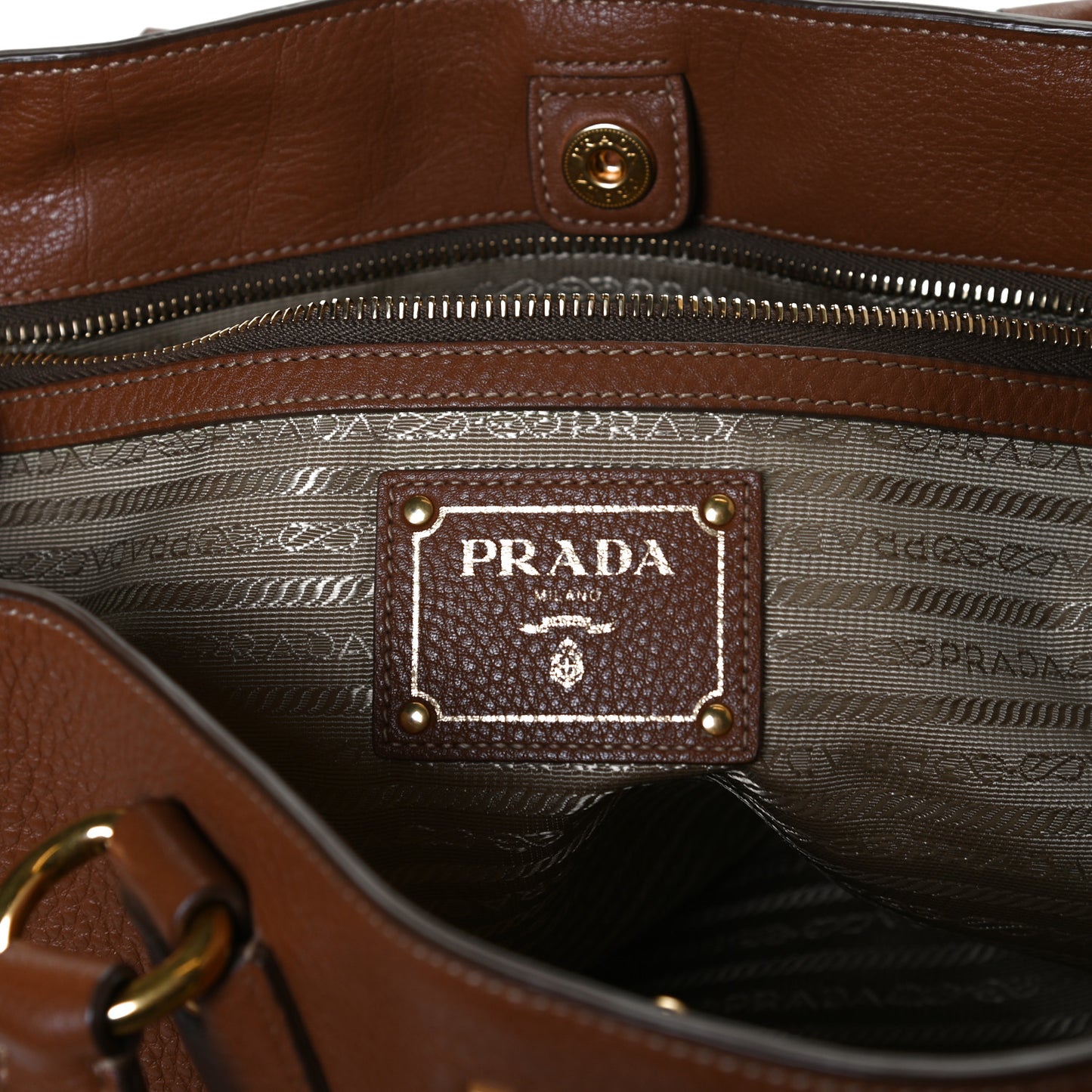 Vitello Daino Tote Brown
