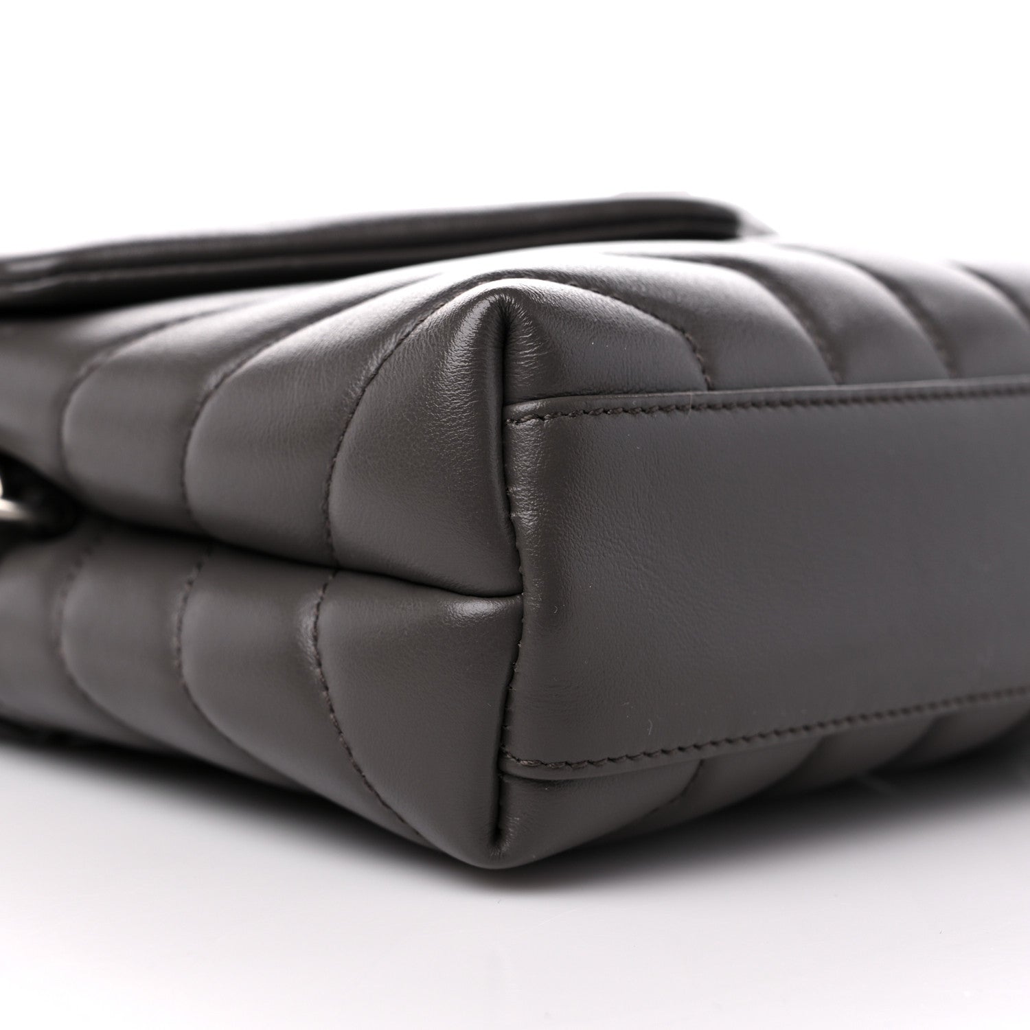 Saint Laurent Calfskin Y Quilted Monogram Toy Loulou Crossbody Bag Faggio 8 of 11