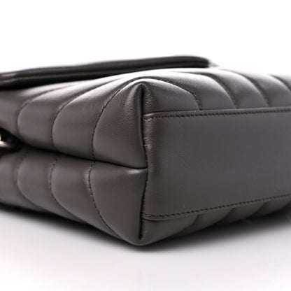 Saint Laurent Calfskin Y Quilted Monogram Toy Loulou Crossbody Bag Faggio 8 of 11