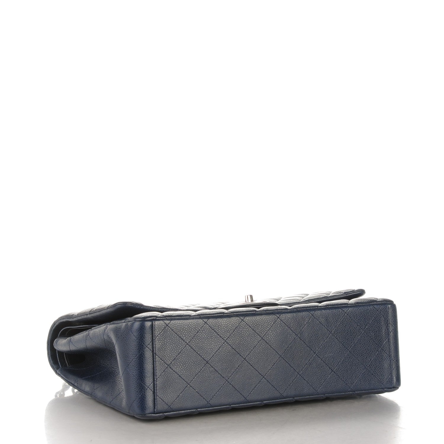 Chanel Caviar Quilted Maxi Double Flap Navy Blue 4 of 8