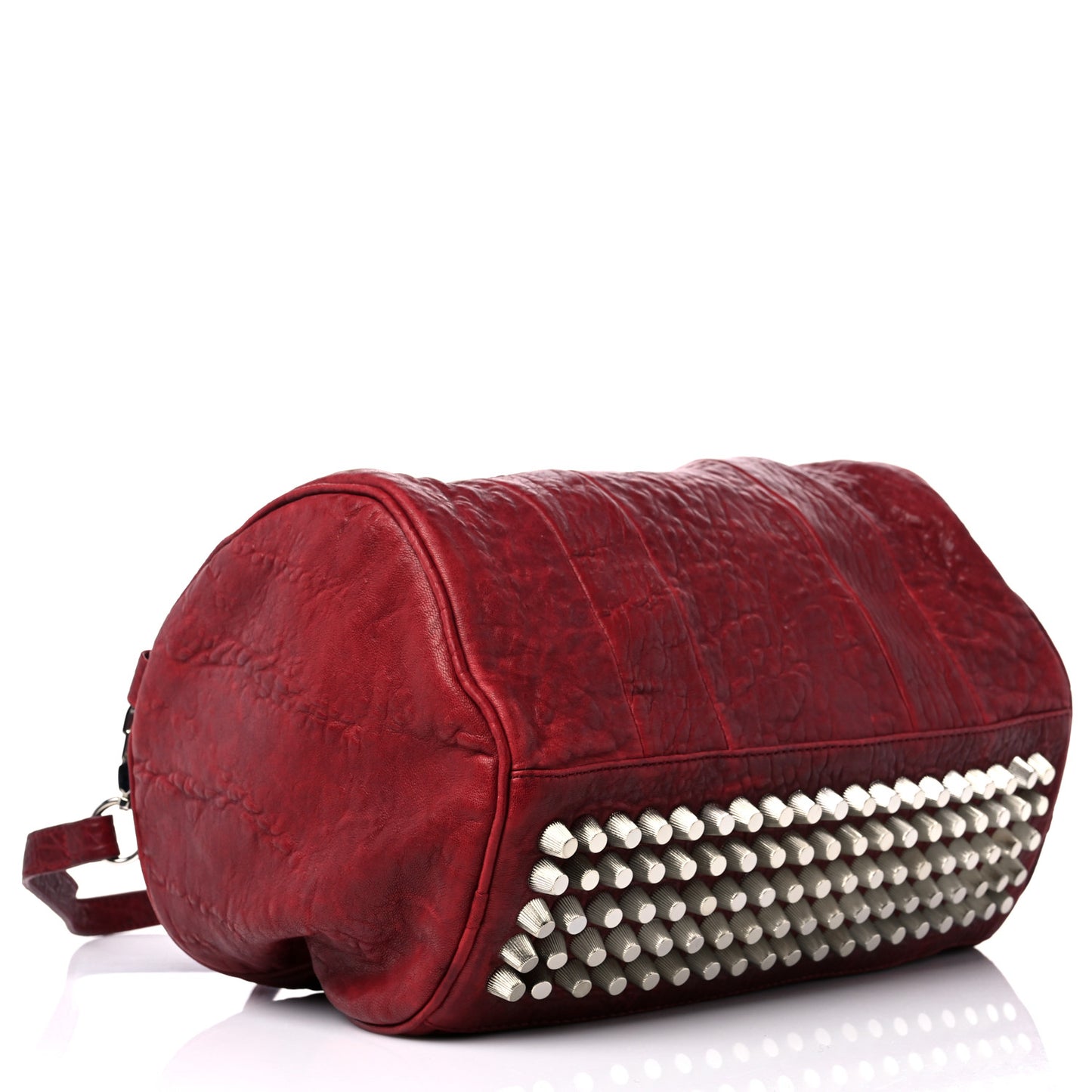 Pebbled Lambskin Rocco Spice Silver Hardware