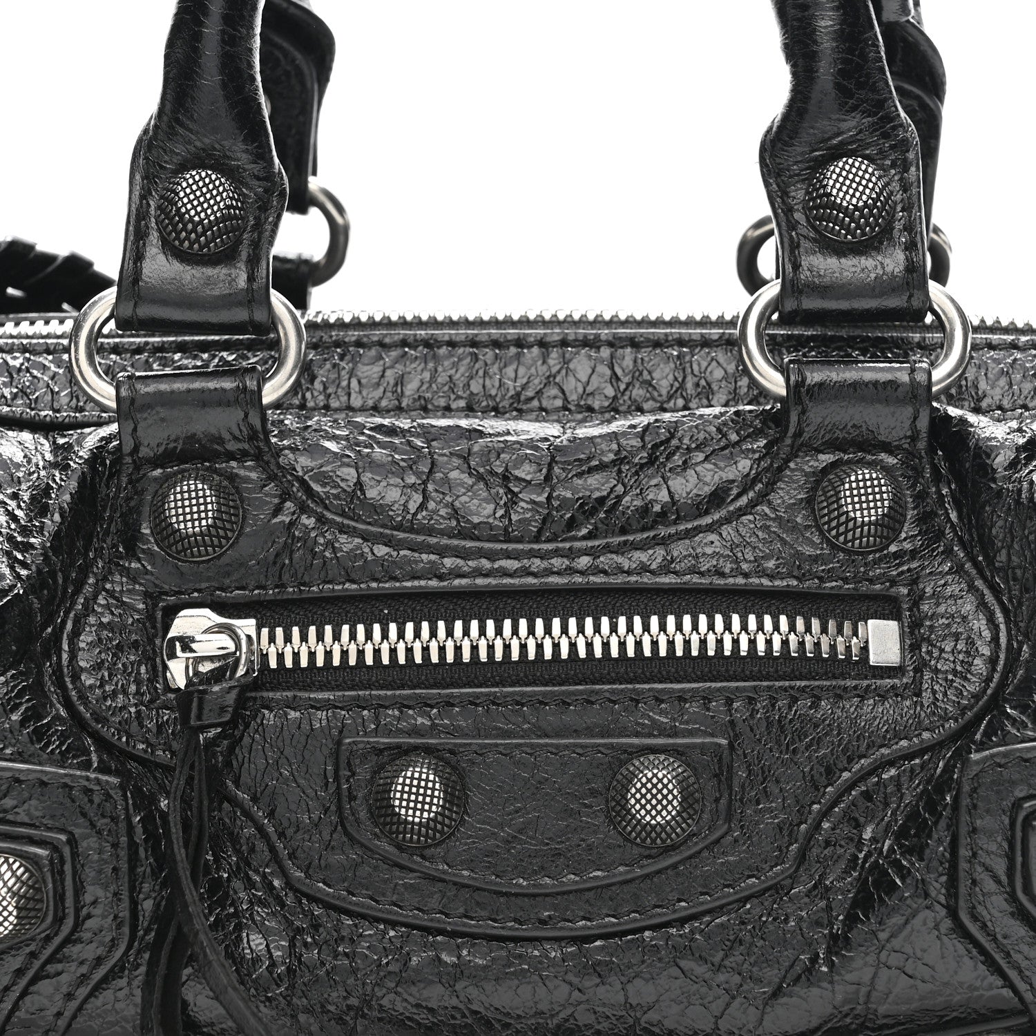 Balenciaga Agneau Arena Mini Le Cagole Duffle Crossbody Bag Black 9 of 14