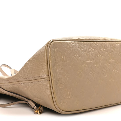 Louis Vuitton Empreinte Monogram Giant Neverfull MM Tourterelle 10 of 11