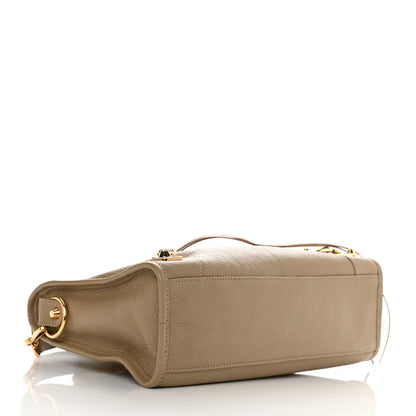Balenciaga Chevre Gold Metallic Edge Hardware S City Beige Latte 5 of 10