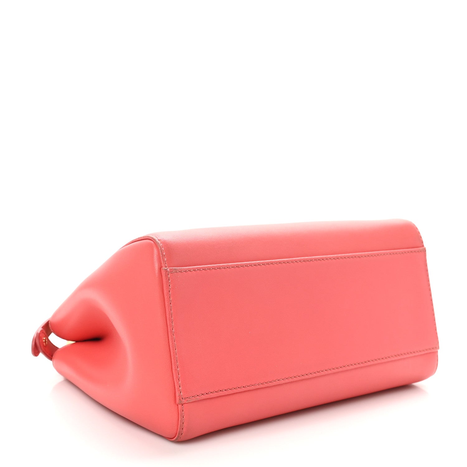 Fendi Nappa Stacked Bar Mini Peekaboo Iconic Satchel Lampone 4 of 10