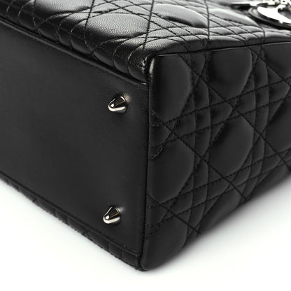 Christian Dior Lambskin Cannage Medium Lady Dior Black 11 of 11
