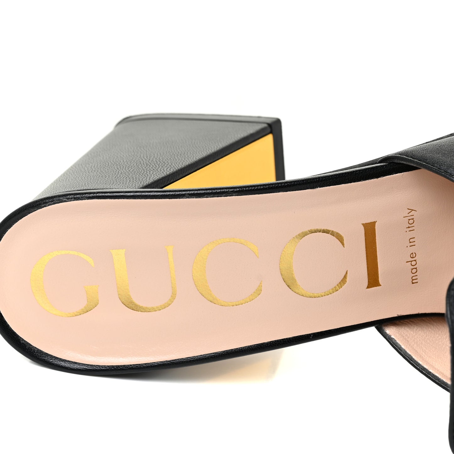 Nappa Horsebit 75mm Slide Sandals 39 Black