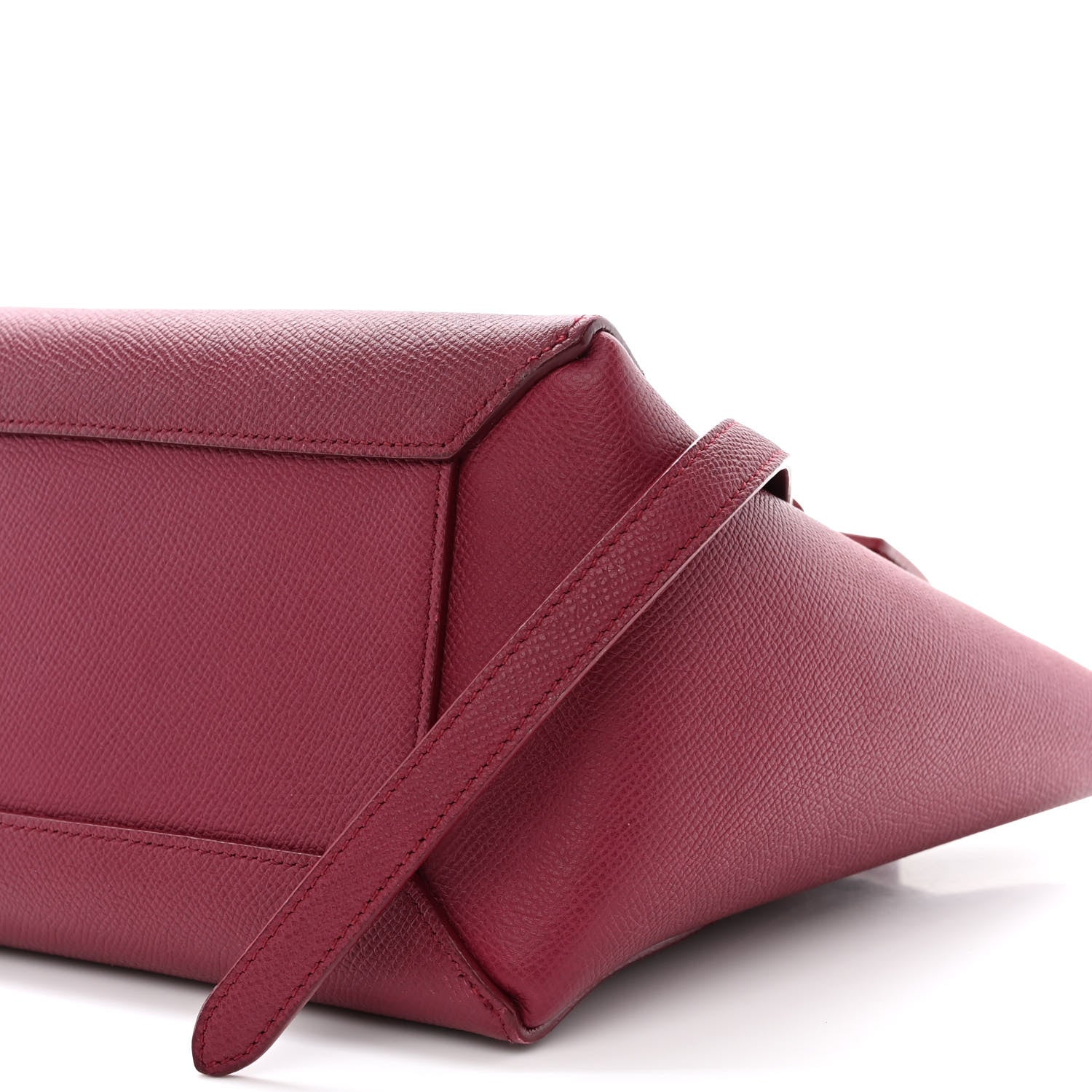 Celine Grained Calfskin Micro Belt Bag Plum 10 of 10