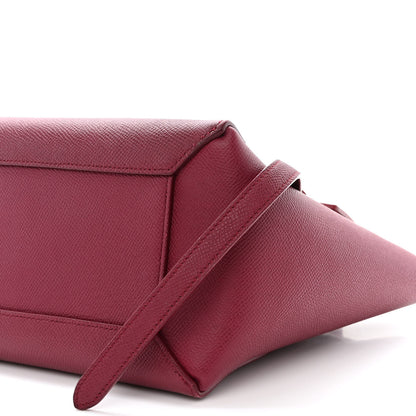 Celine Grained Calfskin Micro Belt Bag Plum 10 of 10
