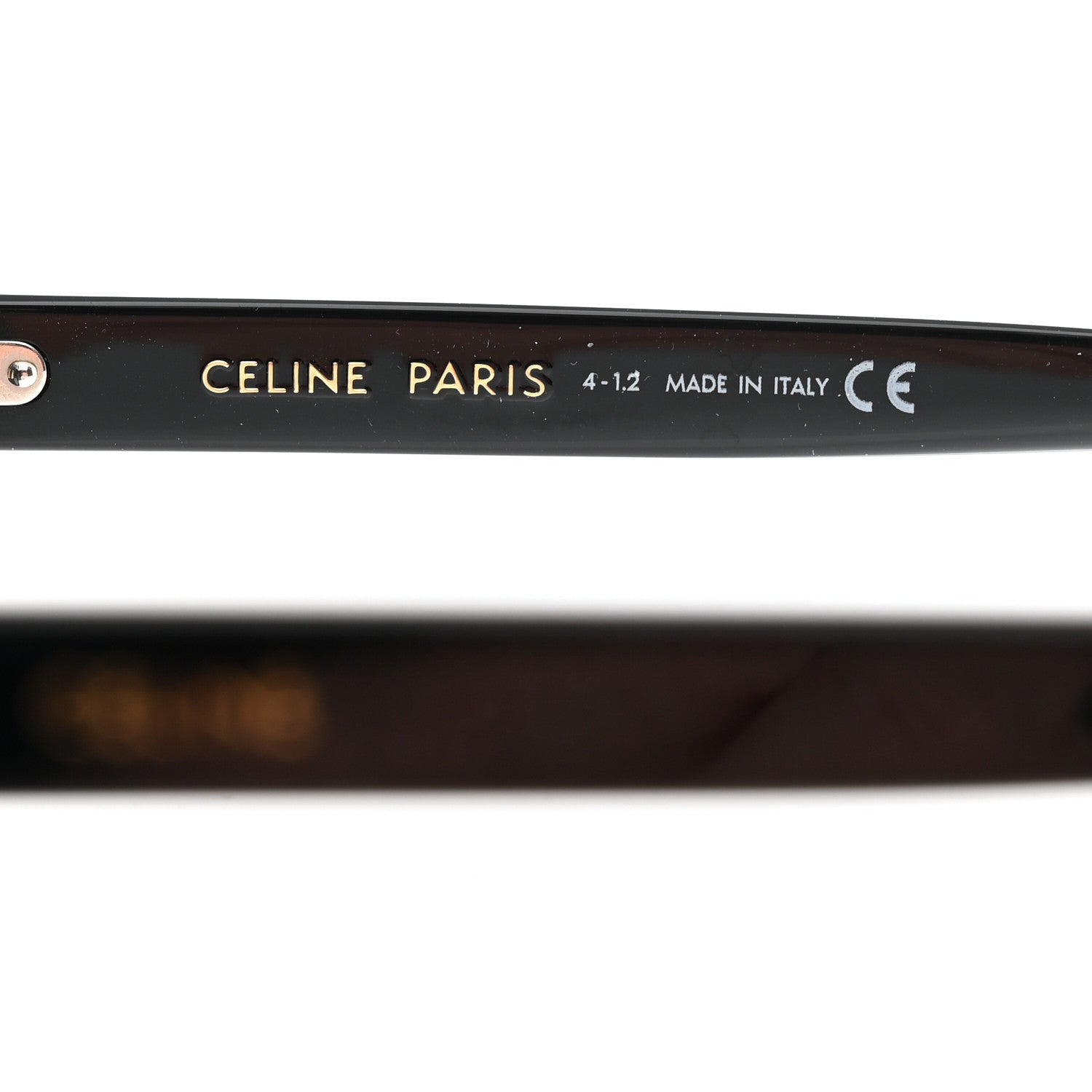 Celine Acetate Rectangular Sunglasses CL402131 Black 6 of 7