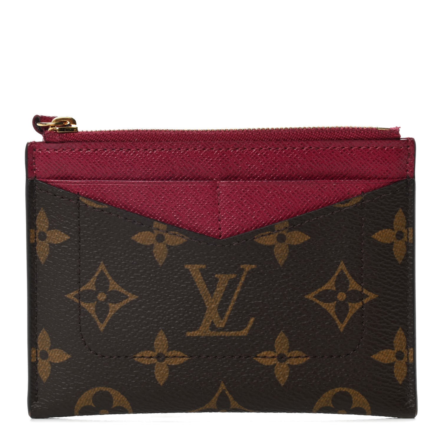 Louis Vuitton Monogram Zipped Card Holder Fuchsia 1 of 8