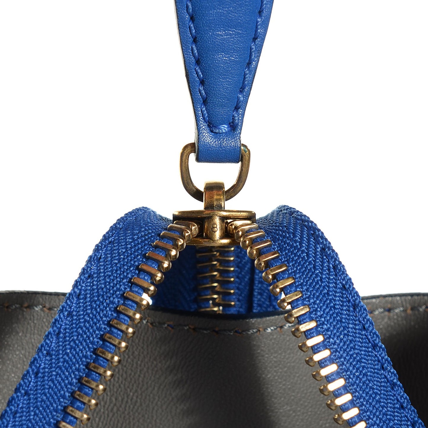 Smooth Calfskin Suede Mini Luggage Royal Blue